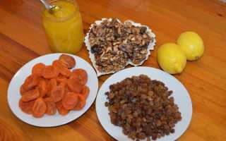Польза и вред смеси из кураги, изюма, грецкого ореха, меда и лимона
