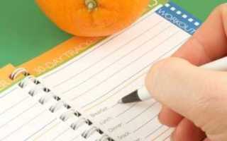 Дневник самоконтроля при сахарном диабете