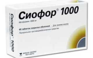 Сиофор таблетки от диабета 2 типа, цена, противопоказания, отзывы