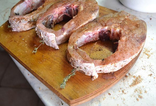 Белый амур в маринаде