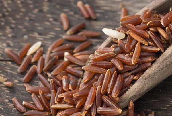 Зерна бурого риса