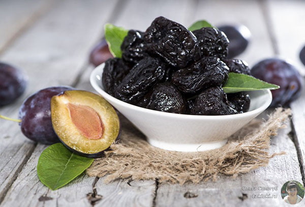 Чернослив и свежая слива