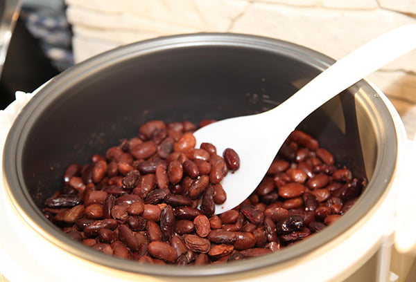 Отварная фасоль