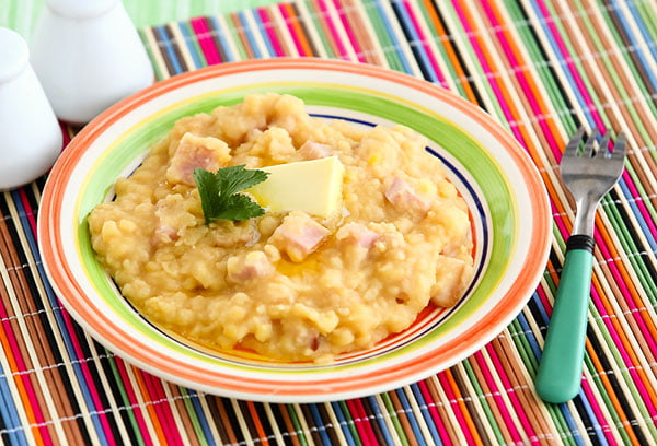 Гороховая каша с маслом