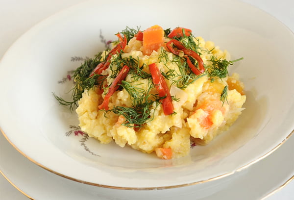 Кукурузная каша с овощами