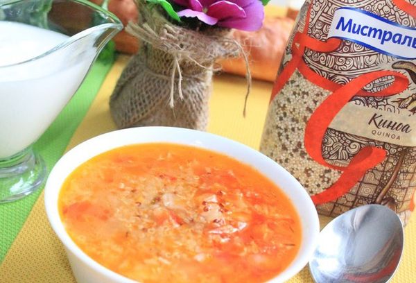 Суп с киноа