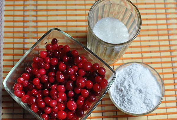 Ингредиенты для фруктового киселя