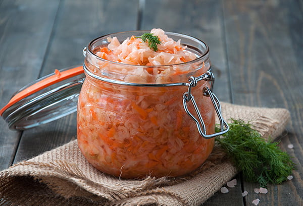 Баночка с квашеной капустой