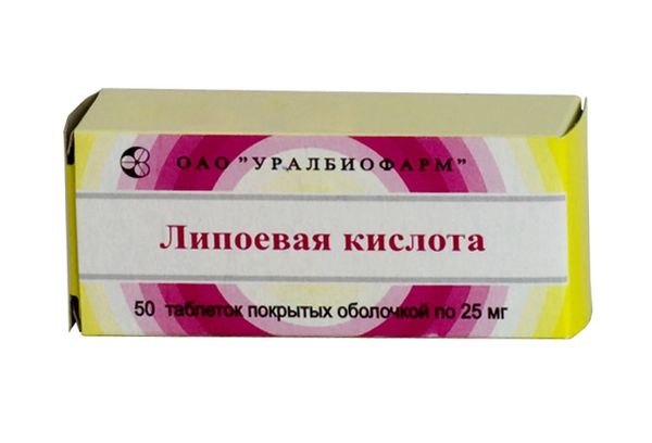 Липоевая кислота в таблетках