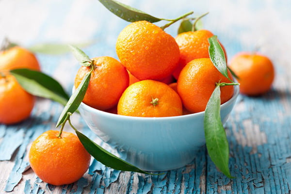 Свежие мандарины