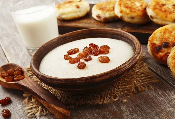 Манка с изюмом