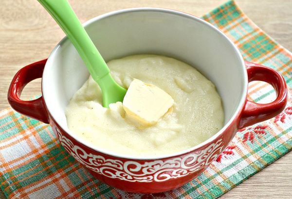 Манная крупа с маслом