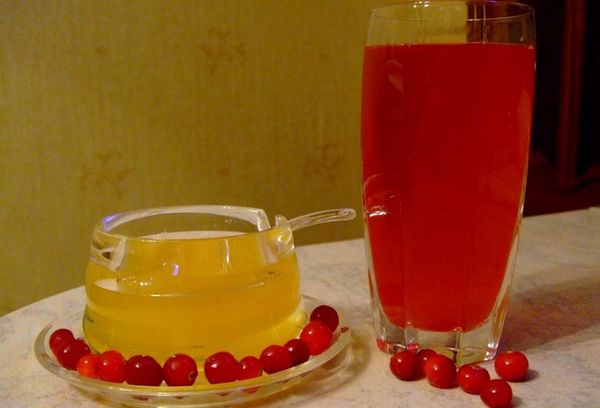 Медовый клюквенный морс