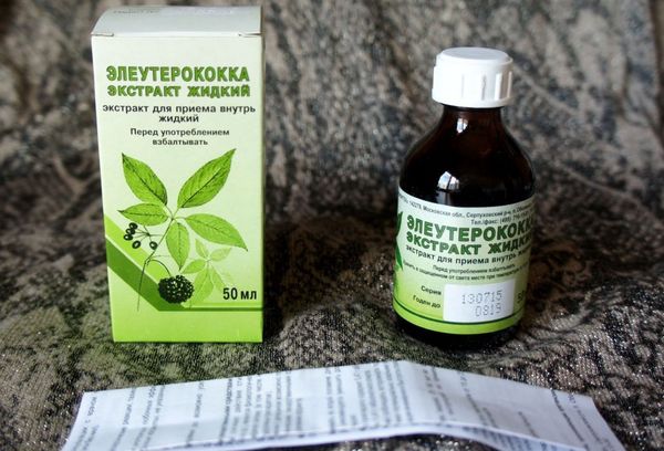 настойка элеутерококка в бутылке