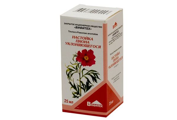 настойка из цветов пиона