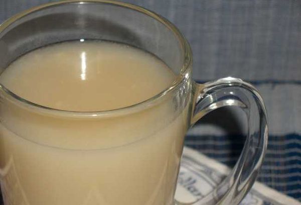 Кисель в стакане