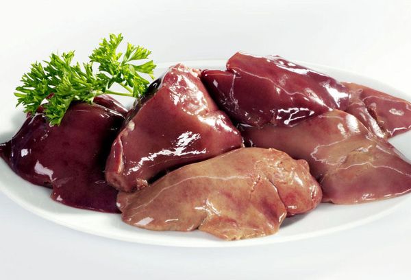 куски свиной печени