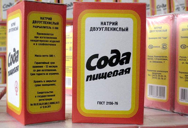 Сода пищевая в пачках