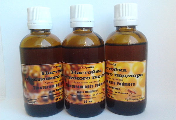 Масляная настойка на основе пчелиного подмора