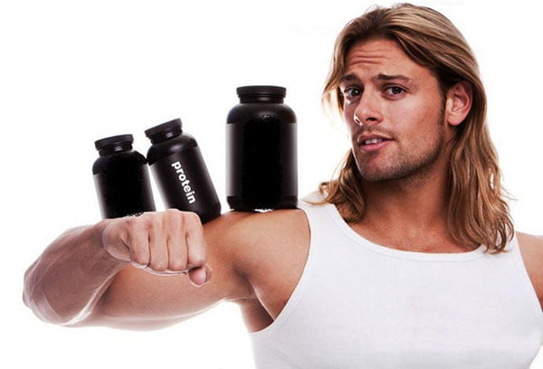 Спортсмен с протеином