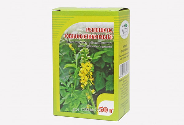 Репешок обыкновенный в аптечной упаковке