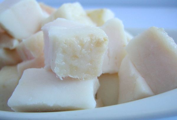 свиной жир нарезанный кубиками