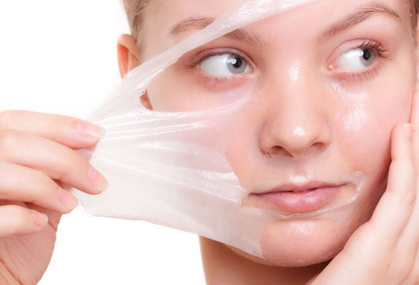 Снятие желатиновой маски с лица