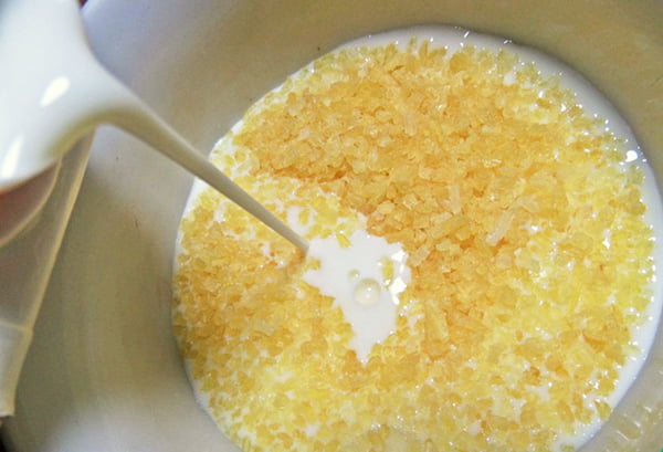 Приготовление желатиновой настойки на молоке