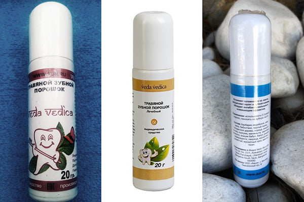 Зубные порошки Veda Vedika