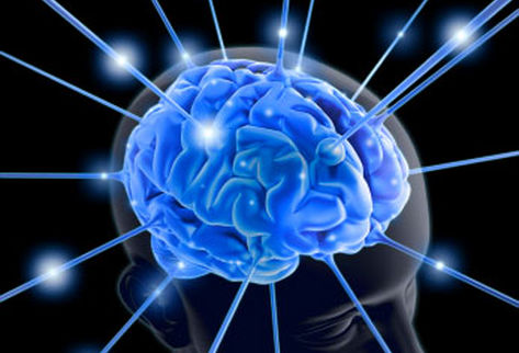 Мозг с лучами
