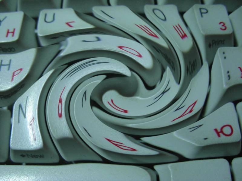 Размытая клавиатура