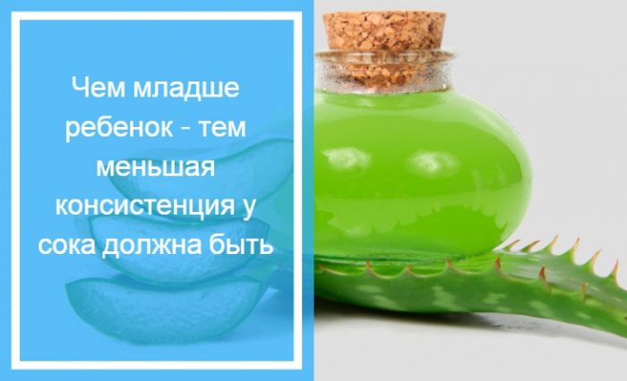 Сок алоэ при насморке ребенка