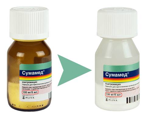 Сумамед суспензия, высоко эффективна при ангине