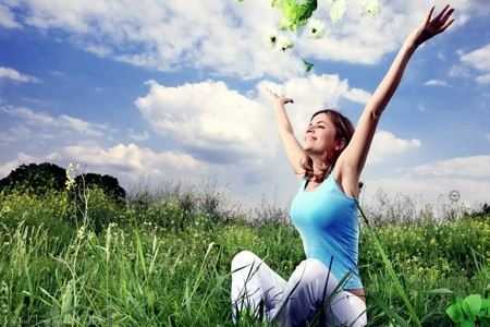 Счастливая женщина Счастливая женщина