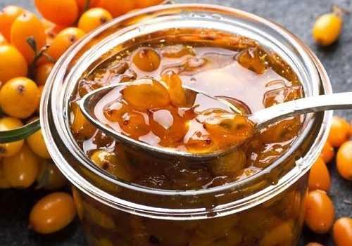 Баночка с облепиховым вареньем