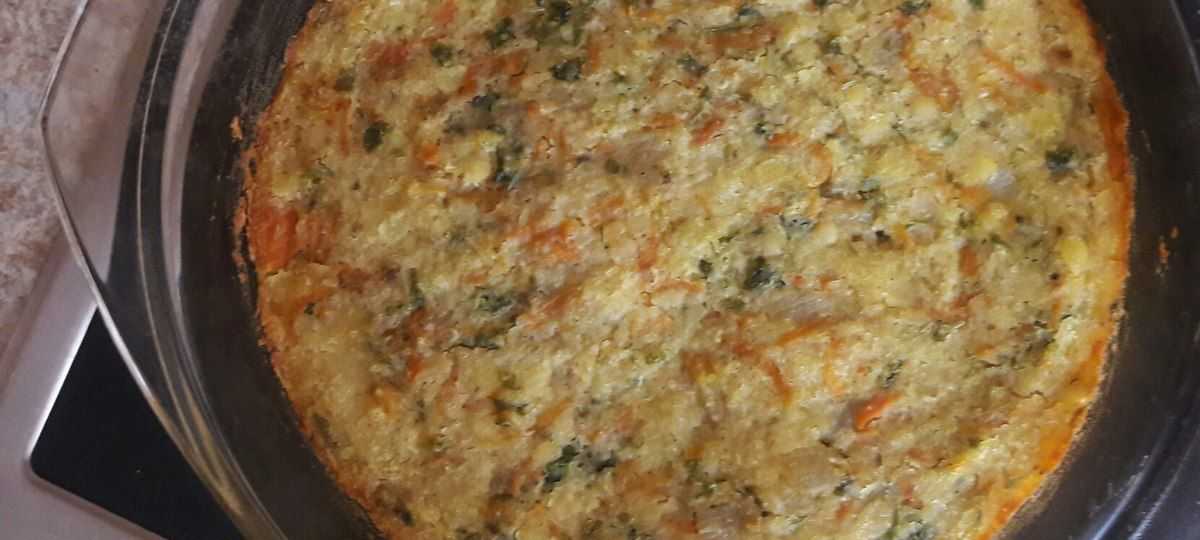 Чечевичная запеканка с овощами