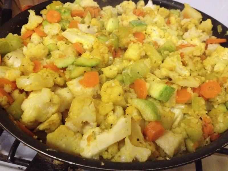 Цветная капуста на сковороде