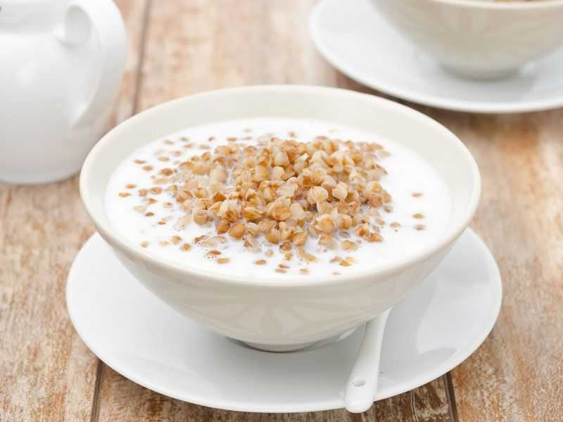 Гречка с кефиром