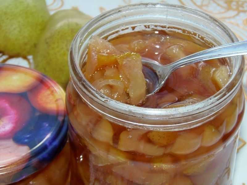 Грушевое варенье при сахарном диабете (с заменителем сахара)