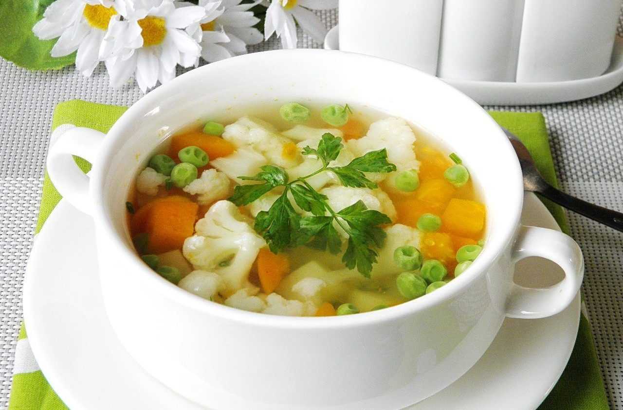 Легкие овощные супы