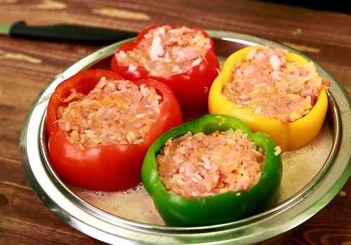 Перец, фаршированный индейкой