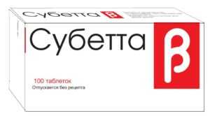Субетта - таблетки от сахарного диабета