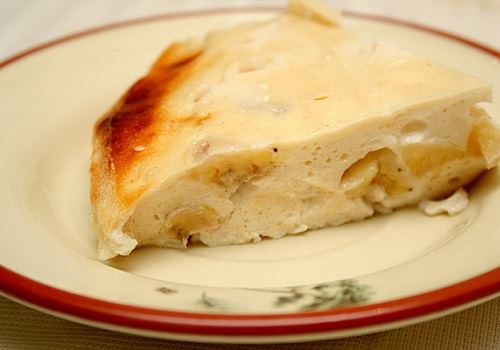 запеканка из творога с фруктами