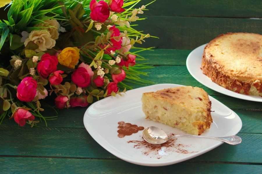 Яблочная запеканка с корицей