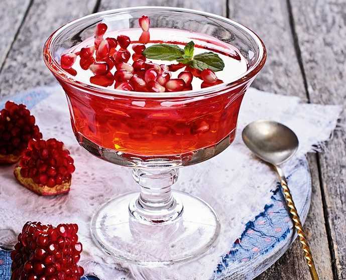 Желе с гранатовым соком