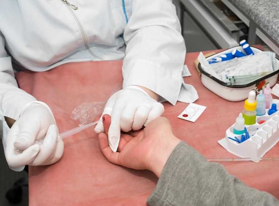 Место забора крови