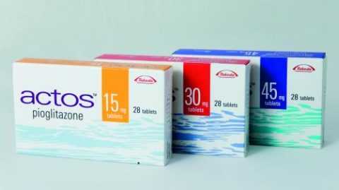 Диаглитазон или его аналог, Актос