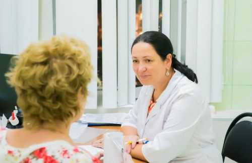 Пациентка на приеме у врача