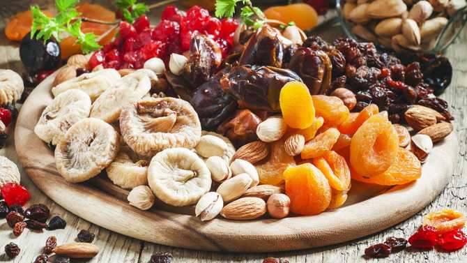 Гликемический индекс сухофуктов