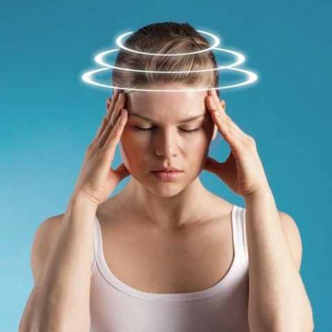 Головокружение – одно из побочных явлений